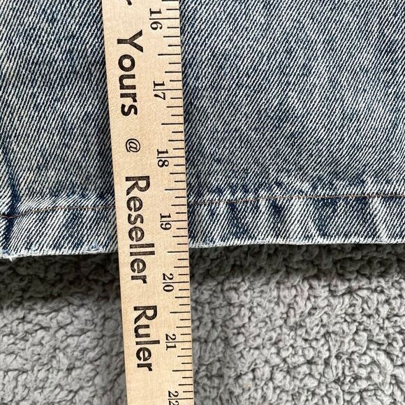 Vintage Jean Skirt Women's Denim No problem jeweled Acid Wash Size 3/4 - Picture 4 of 8